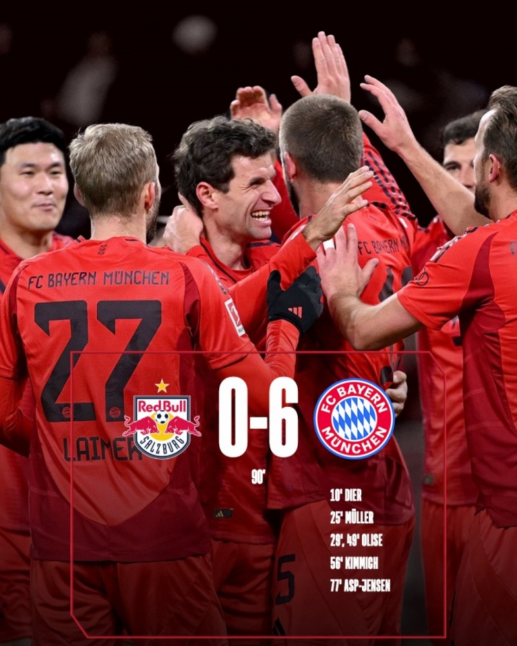 拜仁鏖战曼联，罗德里扛起全队